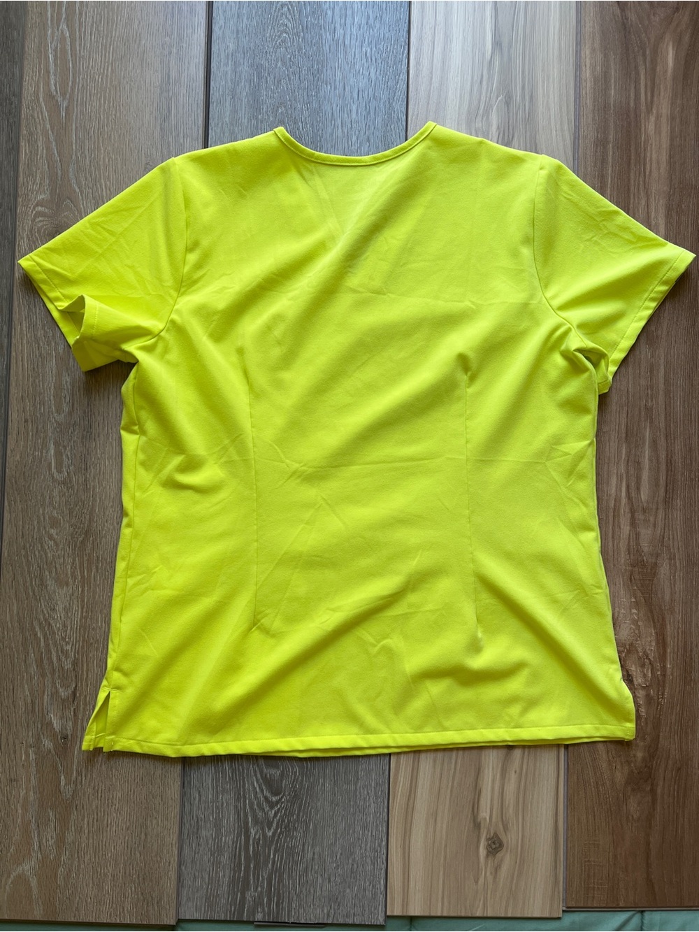 Bright Yellow Women’s Scrub Set - V-Neck Top & Drawstring Pants - Picture 7 of 9